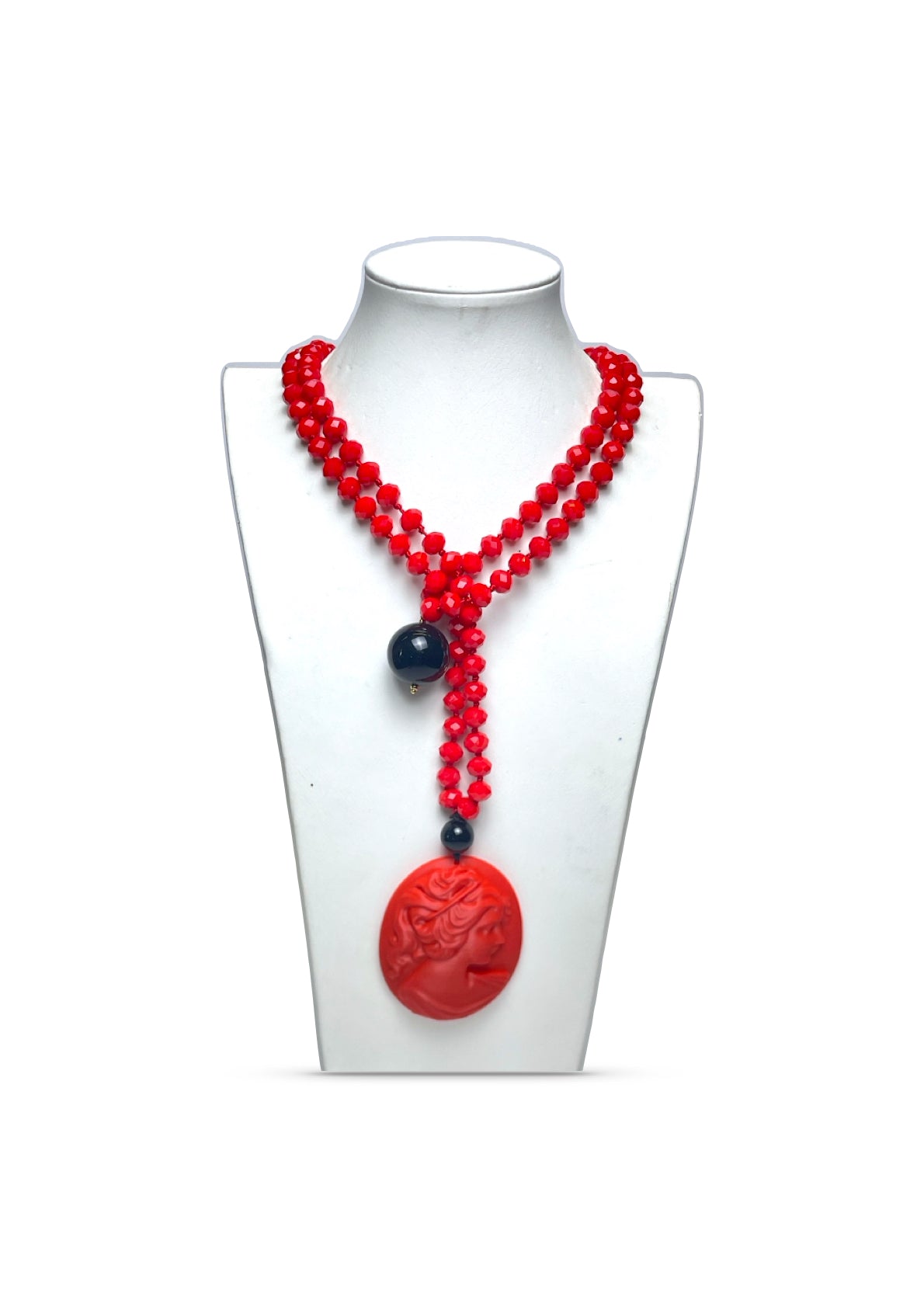 Collana cammeo cristallo