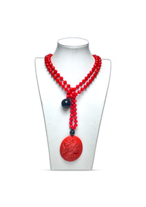 Collana cammeo cristallo